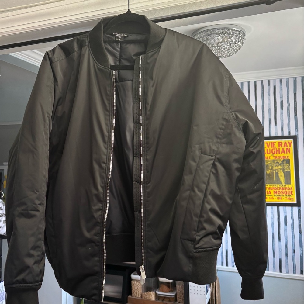 Athleta Black Bomber Jacket